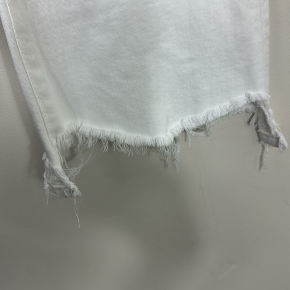 Frame White Le Crop Frayed Hem Jeans 28 - Picture 7 of 8